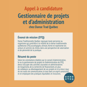 Seeking for Projet and Administration Manager